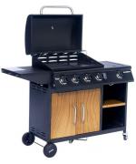 Gratar pe gaz cu 5 arzatoare din inox Madera Activa Gratar pe gaz cu 5 arzatoare din inox Madera Activa