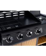 Gratar pe gaz cu 5 arzatoare din inox Madera Activa Gratar pe gaz cu 5 arzatoare din inox Madera Activa