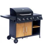 Gratar pe gaz cu 5 arzatoare din inox Madera Activa Gratar pe gaz cu 5 arzatoare din inox Madera Activa