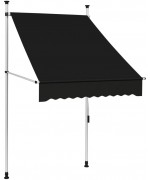 Copertina retractabila manual, antracit, 100 cm