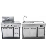 Bucatarie exterioara modulara Char-Broil Ultimate Entertainment gratar + chiuveta