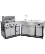 Bucatarie exterioara modulara Char-Broil Ultimate Entertainment gratar + chiuveta