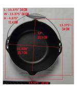 Ceaun din fonta cu capac - cuptor olandez Lodge 30 cm 6,7 litri