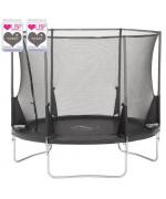 Set trambulina cu plasa de protectie telescopica 244 cm ZONE II EVOLUTION PLUM
