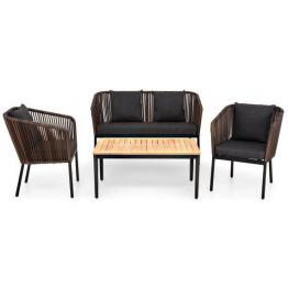 METROPOLITAN Set 2 fotolii, canapea si masuta