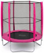 Set trambulina cu plasa de protectie Junior Pink 140 cm PLUM