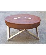 Capac pentru fire pit cu aspect ruginit