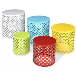 Set 5 masute/taburete RAINBOW