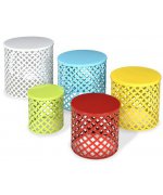 Set 5 masute/taburete RAINBOW