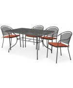 Set masa dreptunghiulara si 4 scaune CHAYNE Set masa dreptunghiulara si 4 scaune CHAYNE