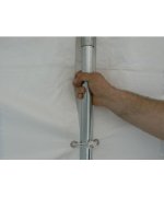 3X9 M Cort evenimente ECONOMY, PVC alb