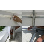3X9 M Cort evenimente ECONOMY, PVC alb