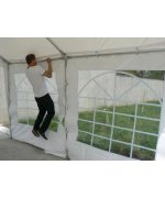 CORT 3 X 12 m EVENIMENTE ECONOMY, PVC ALB