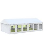 5x12M Cort evenimente economy,PVC alb