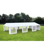 5x12M Cort evenimente economy,PVC alb