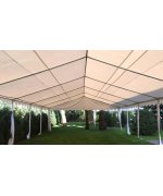 5x12M Cort evenimente economy,PVC alb