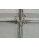 5x14 M Cort evenimente economy,PVC alb