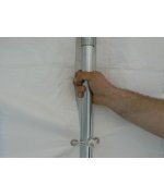 5x14 M Cort evenimente economy,PVC alb