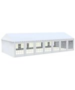 5x14 M Cort evenimente economy,PVC alb