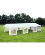 5x14 M Cort evenimente economy,PVC alb