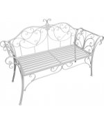 Banca de gradina ETELIA,alb