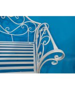 Banca de gradina ETELIA,alb