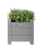 Set doua jardiniere patrate din lemn Acaya grey