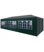 Cort de petrecere, verde, 3 x 9 m