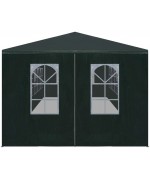 Cort de petrecere, verde, 3 x 9 m