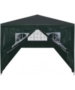 Cort de petrecere, verde, 3 x 9 m