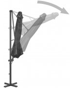 Umbrela suspendata cu stalp din aluminiu,300 cm,antracit