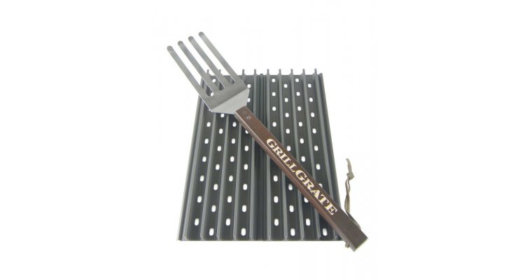 Set 2 grile pentru gratar de 41,5 x 13 cm si spatula GrillGrate WGG16.25K GrillGrate