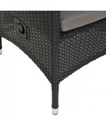 Scaun cu spatar rabatabil ENCORE 59x62x111 negru/gri