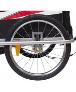 Remorca HOMCOM de bicicleta,rosu