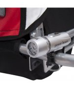 Remorca HOMCOM de bicicleta,rosu