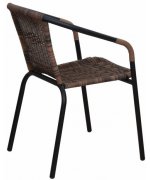 Scaun stivuibil DOREN,maro