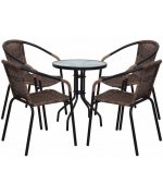 Scaun stivuibil DOREN,maro