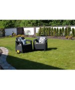 Set 2 fotolii de gradina Corfu Duo - Grafit/Gri Rece Set 2 fotolii de gradina Corfu Duo - Grafit/Gri Rece