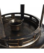 Baie pentru pasari decorativa, cu LED alimentat solar, plastic