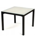 Masa cu blat de sticla SUMATRA,grafit