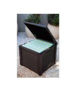 Lada pentru depozitat Cube rattan 208L-maro
