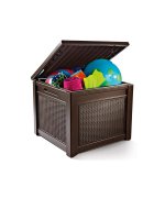 Lada pentru depozitat Cube rattan 208L-maro