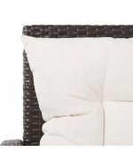 Set mobilier de gradina cu perne, maro, poliratan