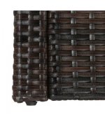 Set mobilier de gradina cu perne, maro, poliratan