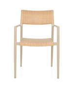 Scaun gradina superpozabil Soria 59.5x55x85.5cm sampanie-natur