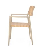 Scaun gradina superpozabil Soria 59.5x55x85.5cm sampanie-natur