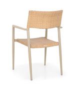 Scaun gradina superpozabil Soria 59.5x55x85.5cm sampanie-natur