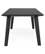 Masa din aluminiu pentru terasa ALBACETE L.152 l.90 H.75 negru