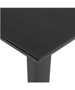 Masa din aluminiu pentru terasa ALBACETE L.152 l.90 H.75 negru