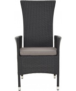 ENCORE Set mobilier terasa gradina, masa si 4 scaune cu spatar reglabil